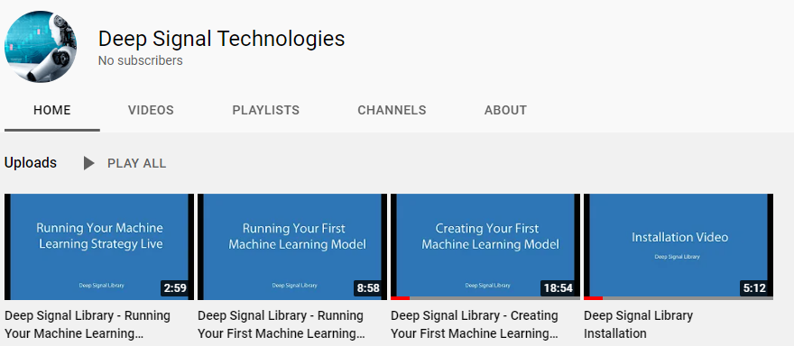 Deep Signal Library Videos